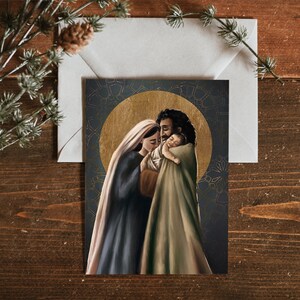 PRE-ORDEN: Tarjetas de Navidad del Santo Abrazo (paquete de 10) con sobres / ¡Ordene ahora y ahorre!