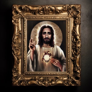 Jesus, Eucharistic Heart Catholic Fine Art Print