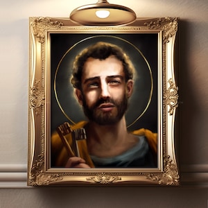 Young St. Peter Catholic Art Print | Catholic Art | Saint Peter Art | Catholic Portraits | Saint Portraits | Saint Peter Print