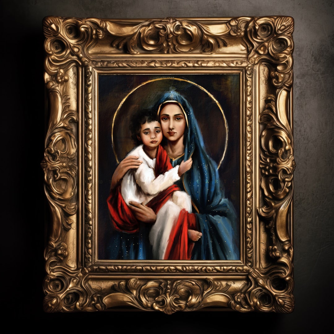Theotokos No. 1 Mary Mother of God Catholic Fine Art Print - Etsy