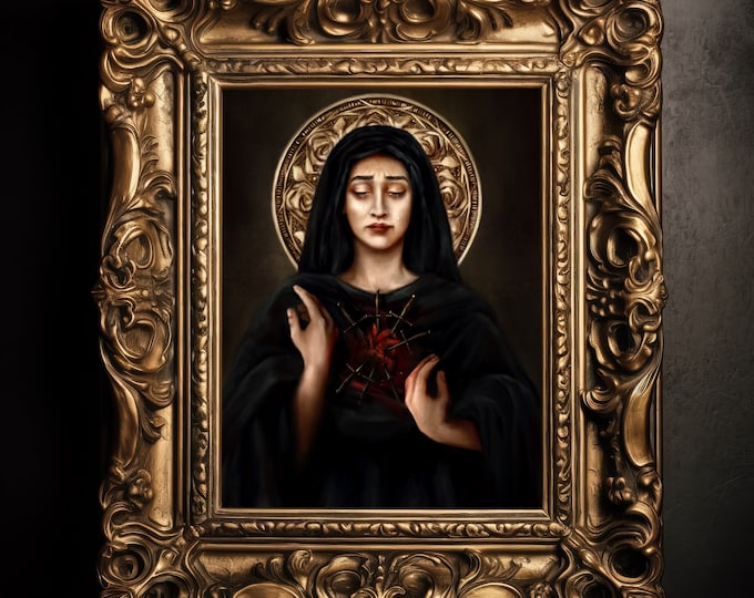 Our Lady of Sorrows, Mater Dolorosa Catholic Fine Art Print - Etsy