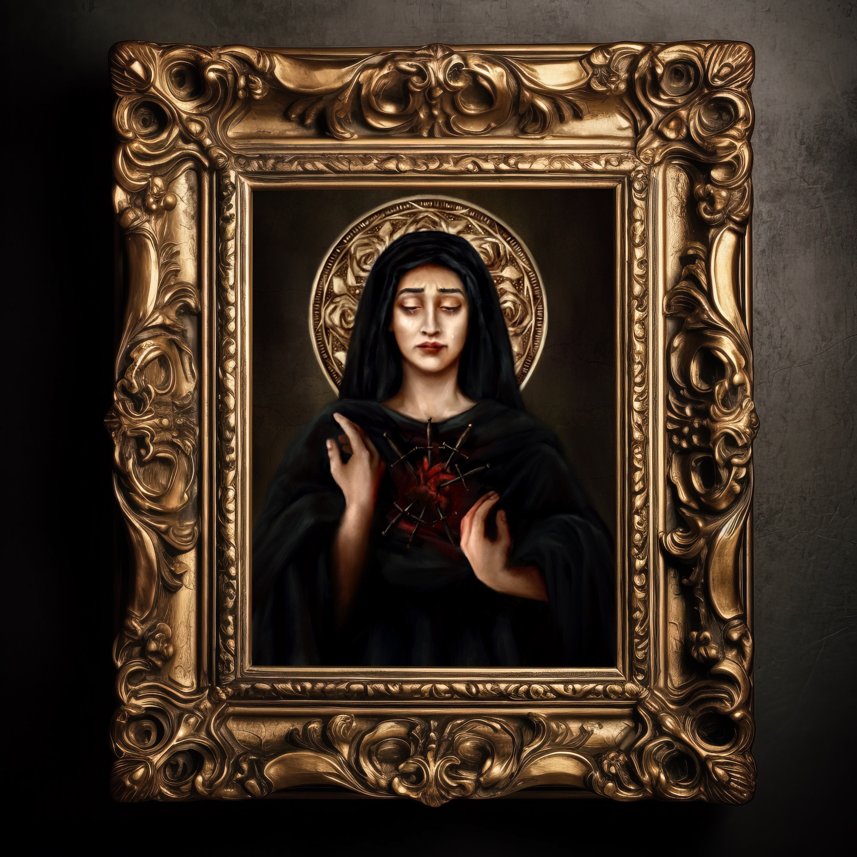 Our Lady of Sorrows Mater Dolorosa Catholic Fine Art Print