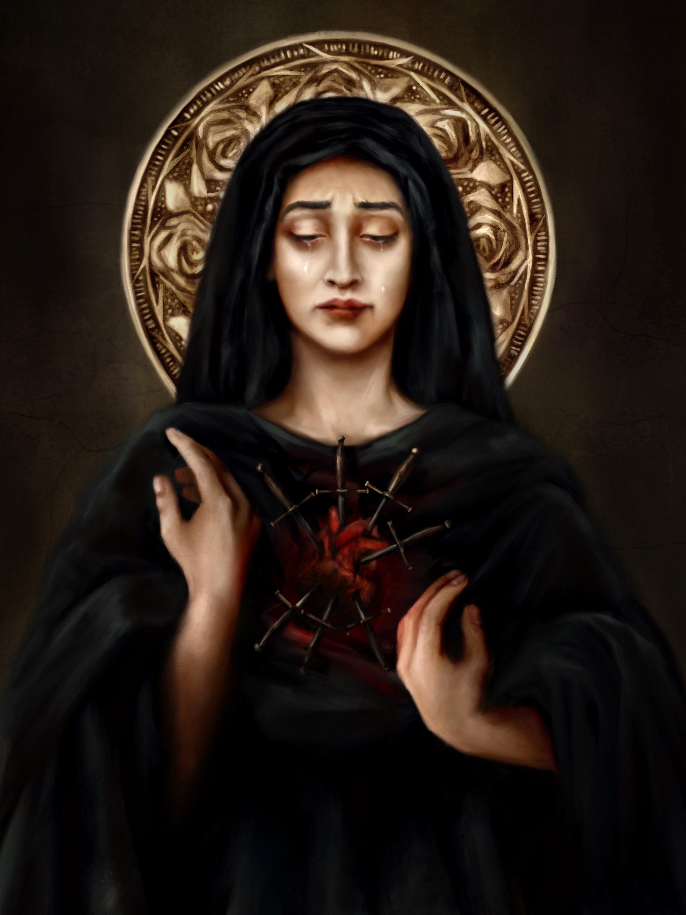 Our Lady of Sorrows Mater Dolorosa Catholic Fine Art Print - Etsy