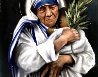 Saint Teresa of Calcutta Catholic Fine Art Print | Mother Teresa