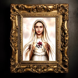 Immaculate Heart of Mary/Our Lady of Fatima Catholic Fine Art Reproduction