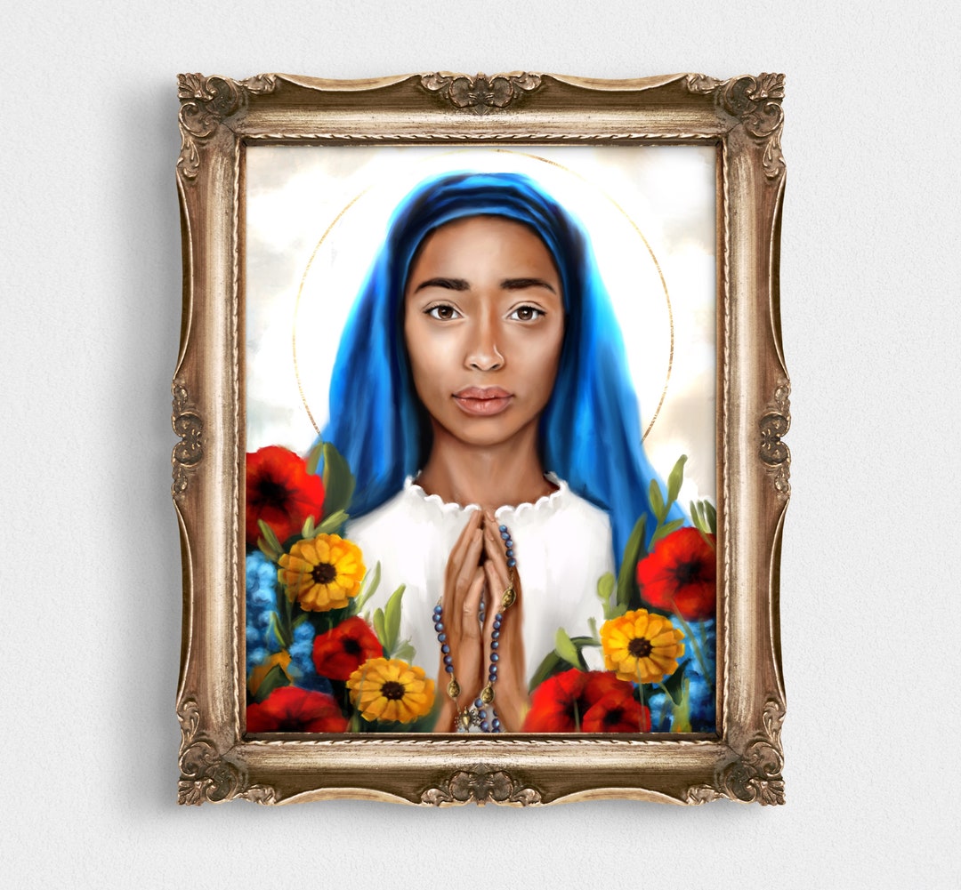 Our Lady of Kibeho Catholic Fine Art Print Marian Art - Etsy