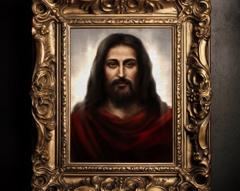Christus der König Fine Art Print | Jesus Fine Art | Jesus Wandkunst | Katholischer Kunstdruck | Bildnis Christi