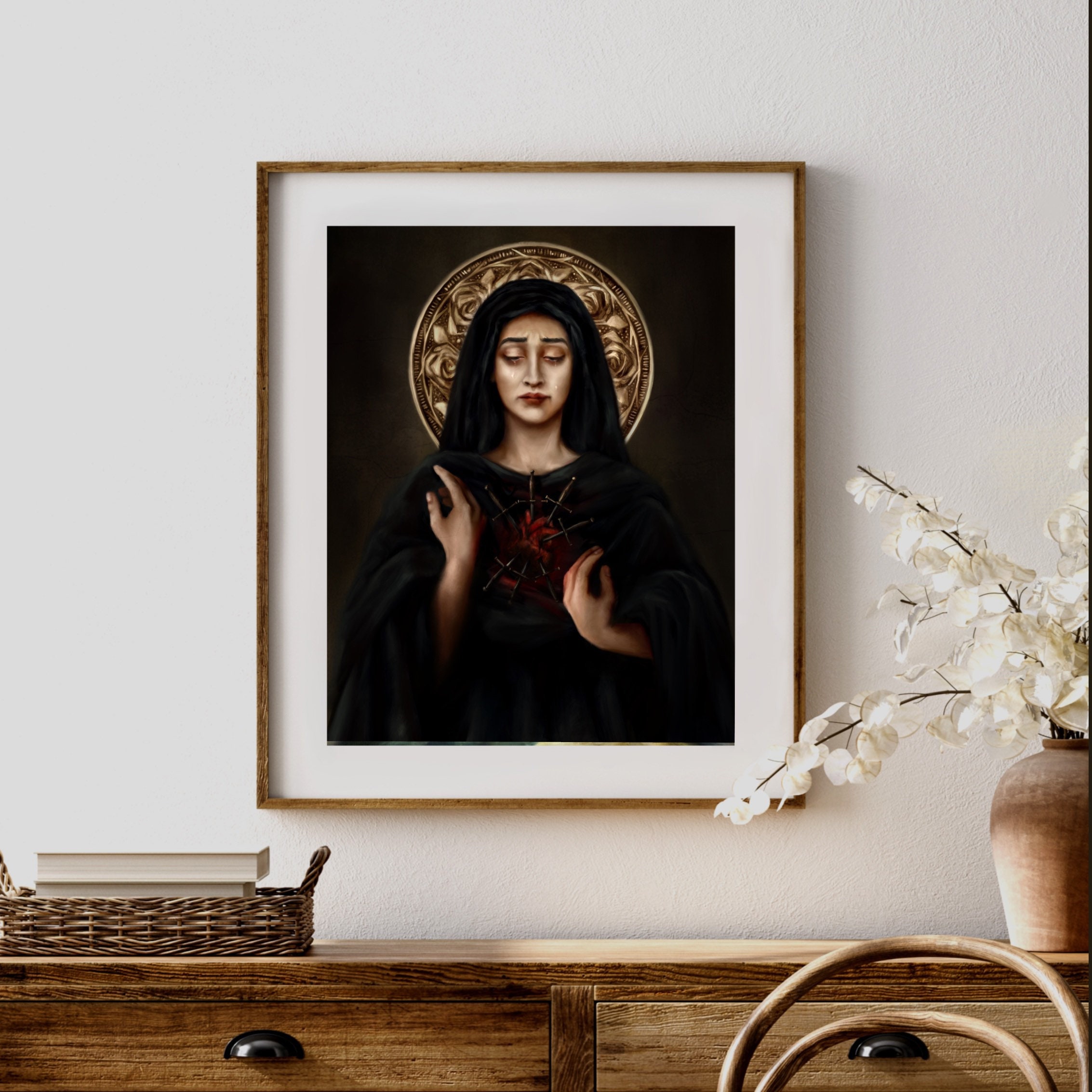 Our Lady of Sorrows Mater Dolorosa Catholic Fine Art Print | Etsy