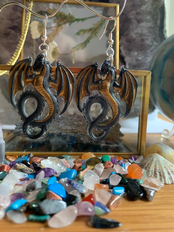 Dragon dangle hotsell earrings