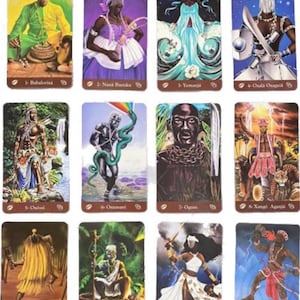 Mazzo di tarocchi Orixás • set di oracoli • brasiliano • tarocchi afro brasiliani • vintage
