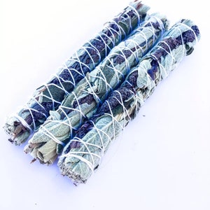 Smudge wand  Lavender &  sage  shamanic smudge   sustainable house warming gift  home gift for the home wholesale ritual smudging