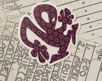 Phish Plastikman Donut sticker 3”
