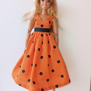 Orange Dress for Barbie Doll - Etsy