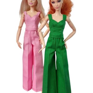 Kleidung für normal große Puppe 11,5-30 cm Palazzo Hose und passendes Top.