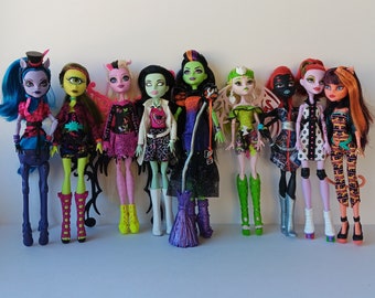 Monster High Puppen Bonita Femur, Aves Trotter, Betsy Claro