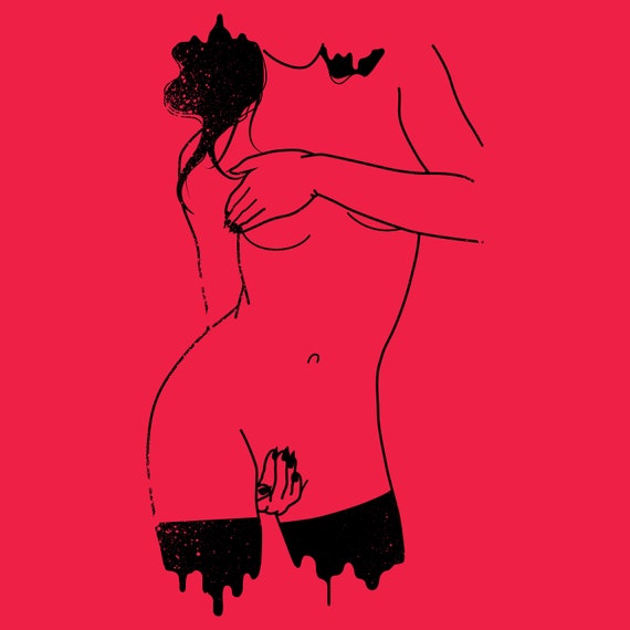 Hot Sexy Woman Girl With Gun Poster Adult Erotic Print