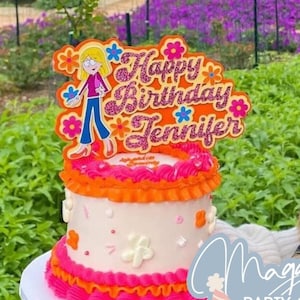 Lizzie Cake Topper, 90s Party, Bachelorette Cake Topper