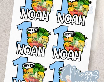Hey Bear Sensory Birthday Stickers, Party Favor, Goodie Bag Box