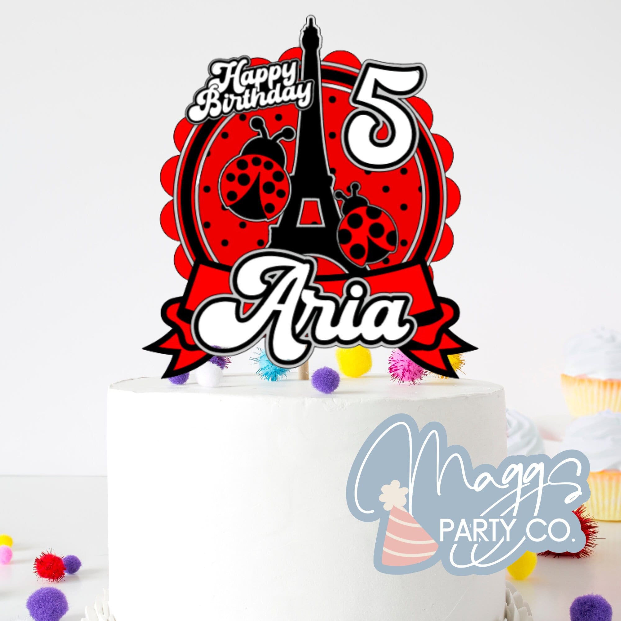 Miraculous Ladybug Inspired Cake Topper/Centerpiece – The Icing On The Kake