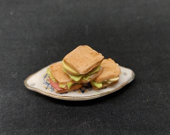 Miniature Sandwich: 1/12 Scale Dollhouse Food