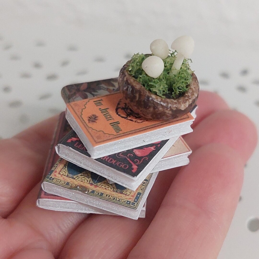 Pilha De Livros Em Miniatura Na Escala 1 12 Etsy Portugal
