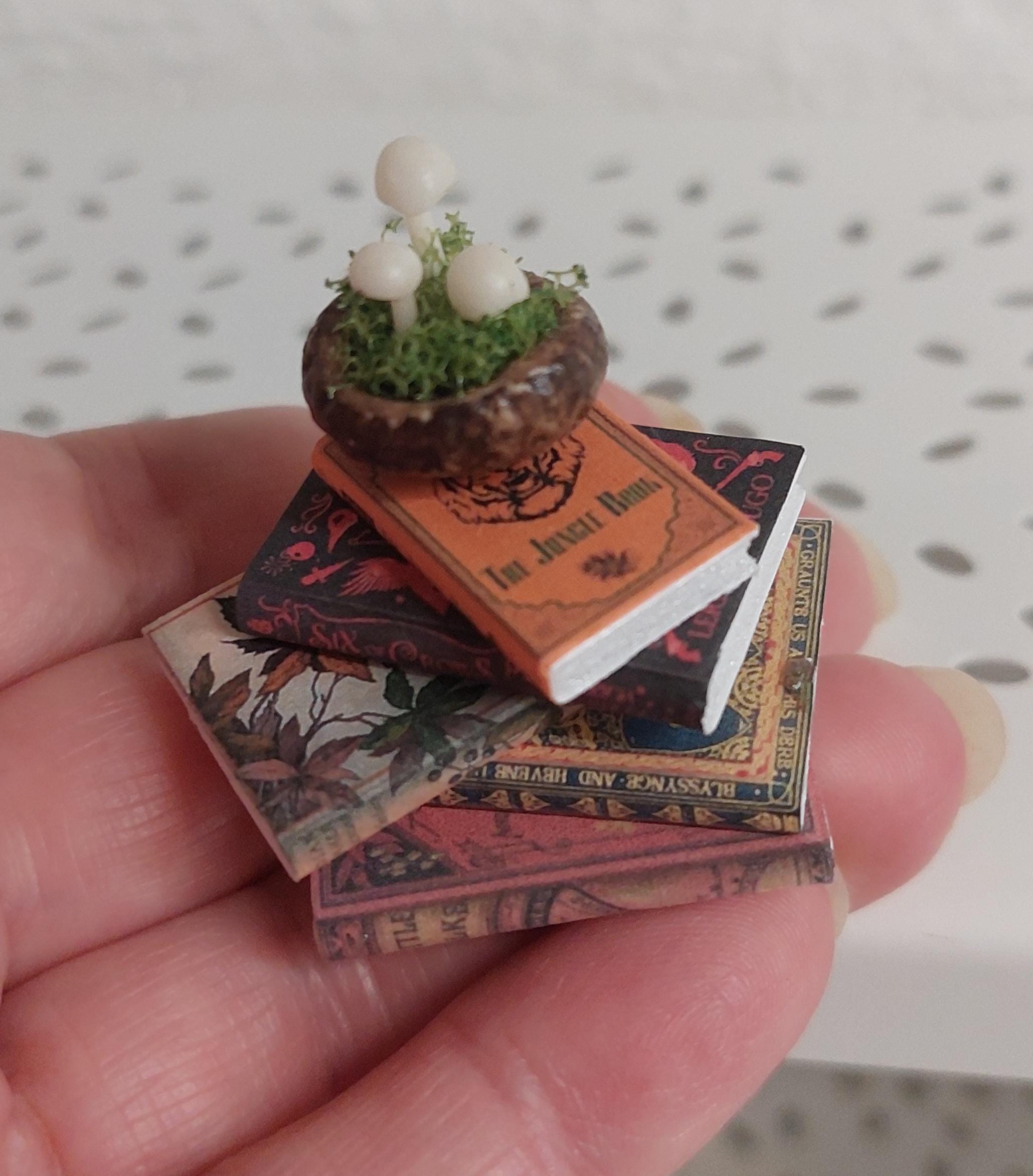 Pilha De Livros Em Miniatura Na Escala 1 12 Etsy Portugal