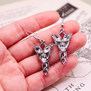 Op Arwen Evenstar geïnspireerde oorbellen