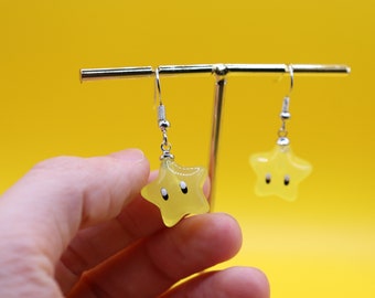 Super Mario Star Inspired Earrings