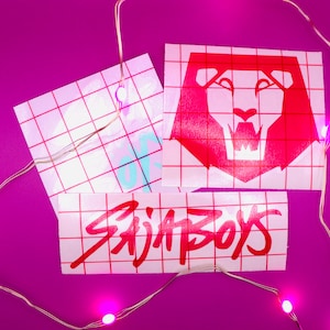 Calcomanías de vinilo inspiradas en Saja Boys, cazadores de demonios del K-Pop