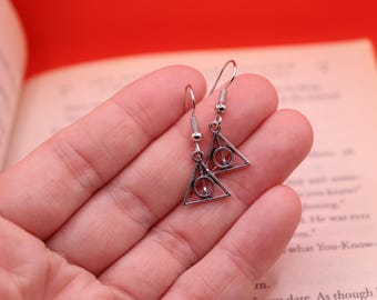 Harry Potter Deathly Hallows Inspired Earrings