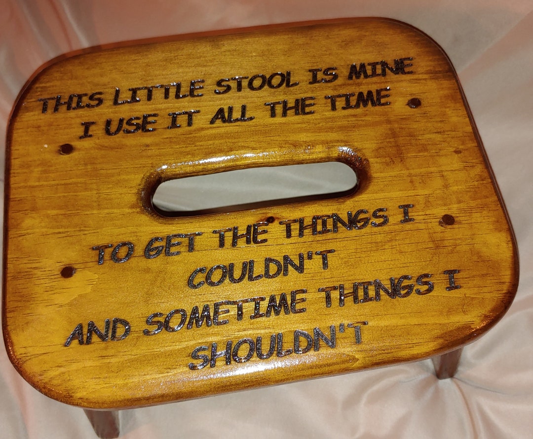 Children's Wooden Step Stool Personalized Etsy