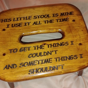 Children&#39;s Wooden Step Stool Personalized