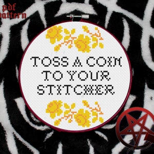 Toss A Coin To Your Stitcher Cross Stitch Pattern The Witcher