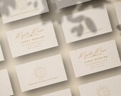 Gold and Cream Witchy Business Card for Tarot Reader