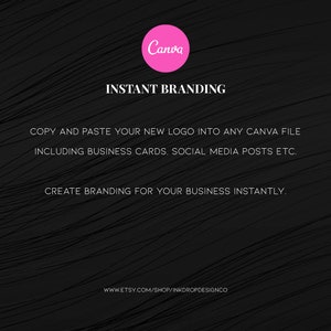 Pink Neon Brow Business Logo Canva Logo Template - Etsy