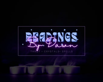 Tarot Reader Business Logo – Retro Mystique Design (Canva Template)