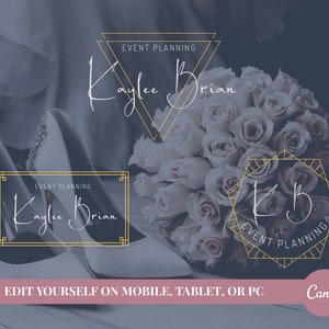 Logotipo del planificador de eventos - Plantilla de logotipo de Canva - Logotipo de empresa de eventos