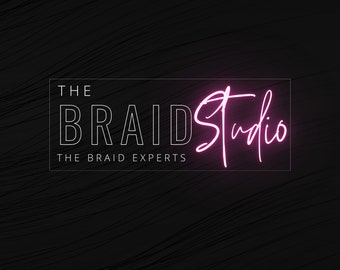 Pink Braid Studio Logo Design – DIY Canva Template