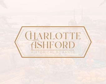 Historical Romance Author Logo Template – Elegant DIY Brand (Canva Editable)