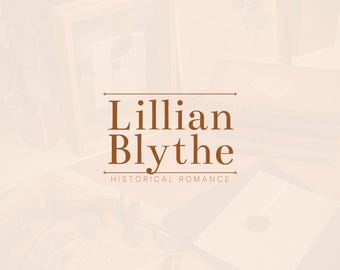 DIY Historical Romance Author Business Logo Template