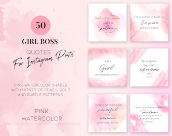 50 Pink Girl Boss Instagram Quotes for Female Entrepreneur, Women Empowerment, Motivation