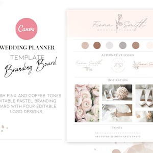 Wedding Planner Logo Vorlage - Vorgefertigtes Logo Design - Canva Logo Vorlage