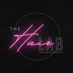Neon Pink Salon Logo - DIY Hair Salon Logo - Canva Logo Template