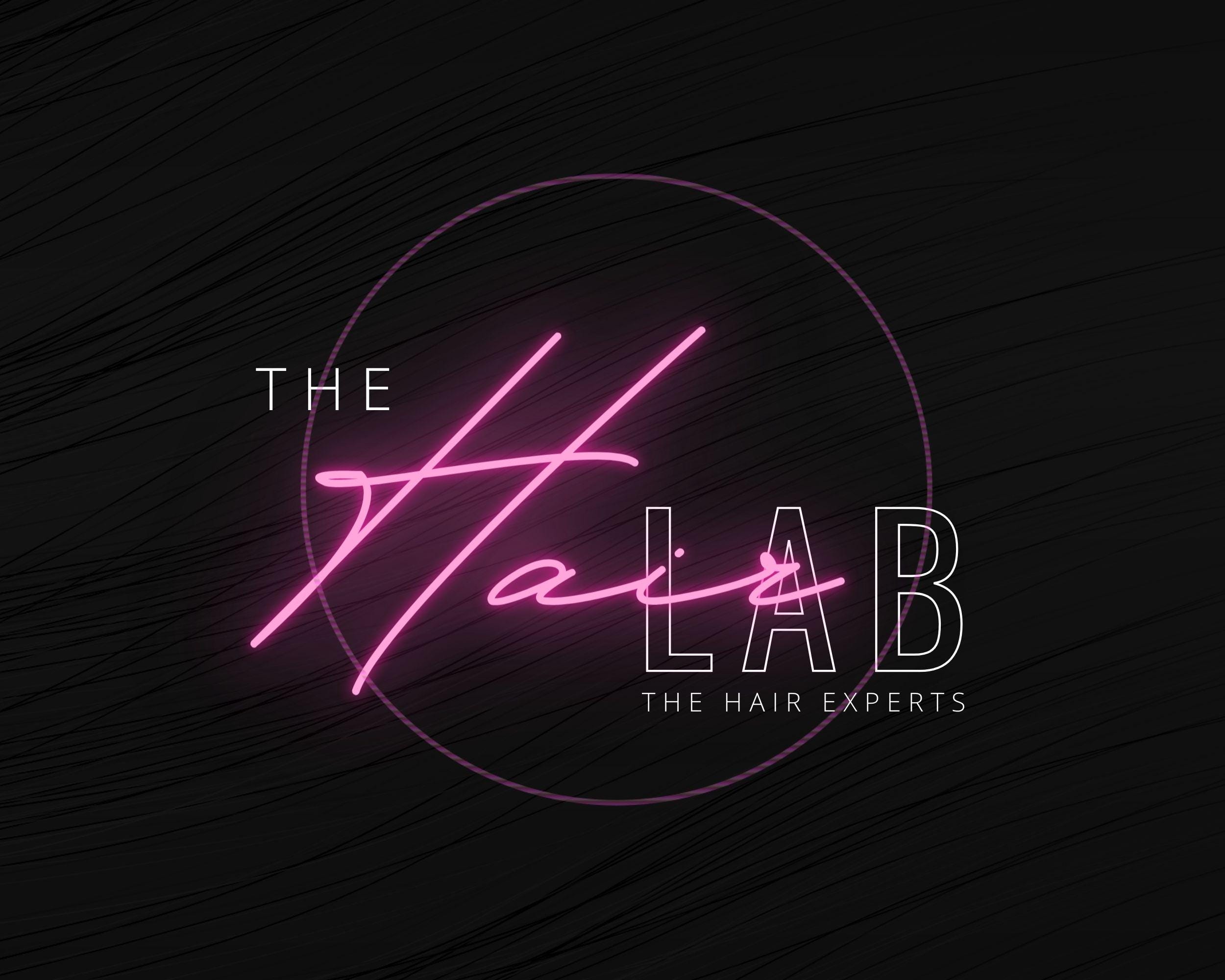 Neon Pink Salon Logo - DIY Hair Salon Logo - Canva Logo Template