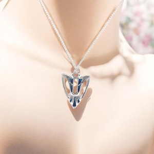 Edwardian Silver , Enamel Arts & Crafts Pendant Stylized Butterfly