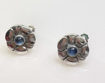 Orecchini vintage Georg Jensen in argento e pietra di luna 36