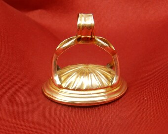 Rare large Antique Georgian/Victorian 9ct gold carnelian Mars god 