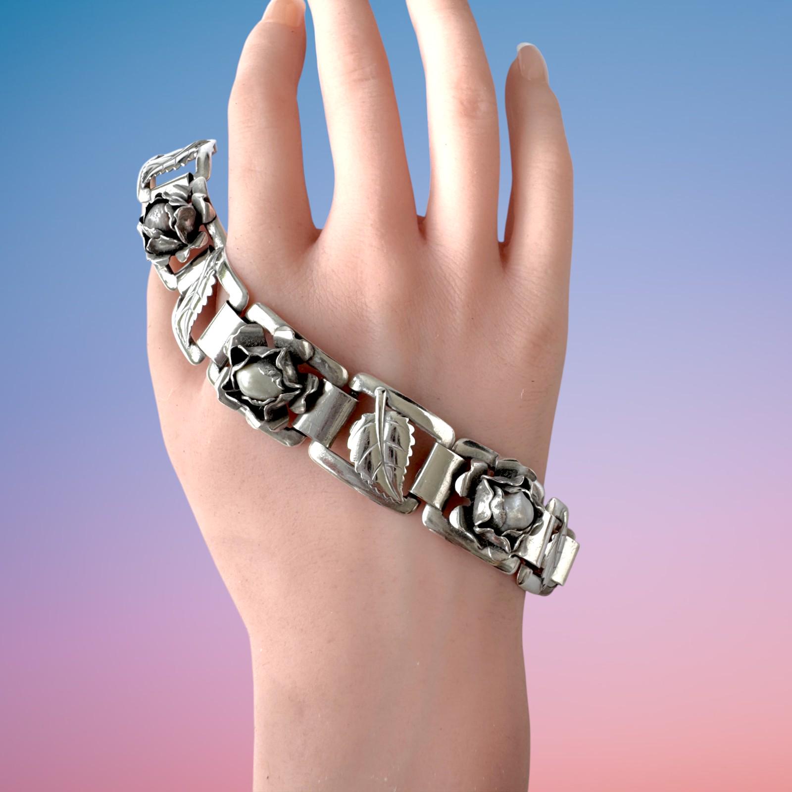 ヴィンテージ シルバー ブレスレット Pinco Förening Attr