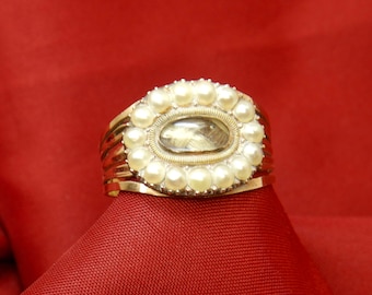 Antiker georgischer Trauerring aus 15 ct Gold