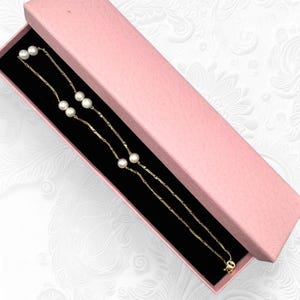 14K SOLID Gold Pearl Choker Necklace Solid Gold Pearl Necklace, Solid Gold Pearl Choker, Real Gold Pearl Necklace